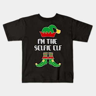 I'm The Selfie Elf Matching Family Group Christmas Kids T-Shirt